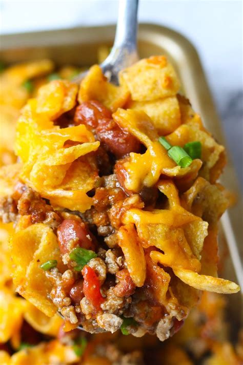 Frito Chili Pie Is Crunchy Beefy And Cheesy And Super Easy To Make It
