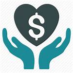 Money Care Icon Support Health Hands Insurance