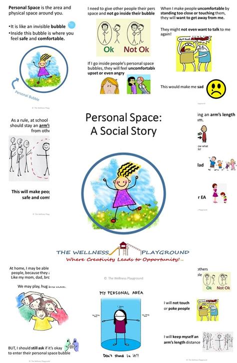 Social Story Respecting Personal Space Social Emotional Learning Activities Personal Space