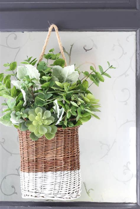 Diy Hanging Basket Diy Hanging Spring Diy Projects Decor