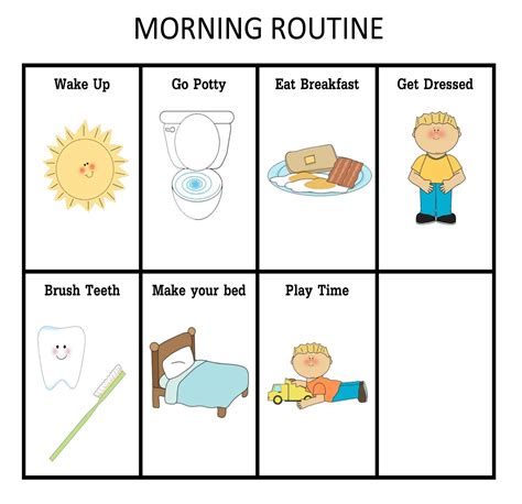 Our Home Creations Morning And Nightime Routine Charts About Estelle