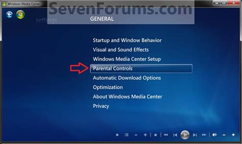 Windows Media Center Parental Controls Reset Tutorials