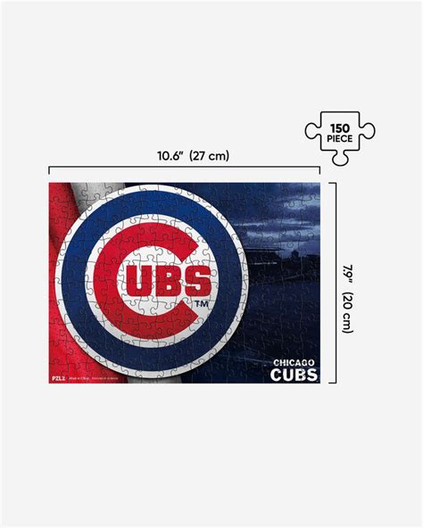 Chicago Cubs Team Logo 150 Piece Jigsaw Puzzle Pzlz Foco