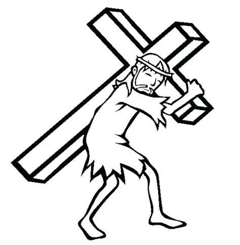 Jesus On The Cross Drawing Free Download On Clipartmag