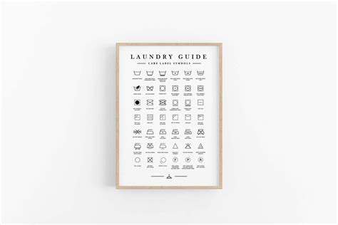 Laundry Print Laundry Room Symbols Laundry Printable Art | Etsy in 2021 | Laundry symbols ...