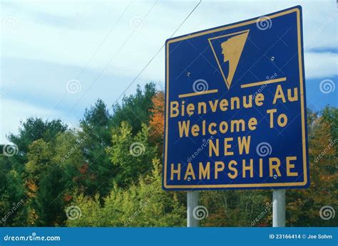 Welcome To New Hampshire Sign Stock Images Image 23166414
