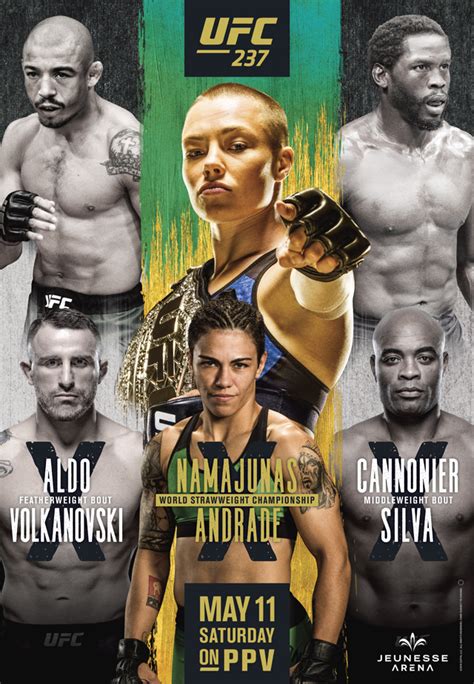 You can watch the prelims starting at 8pm est, and early prelims are on at… UFC 237 Fight Card - Main Card & Prelims Lineup