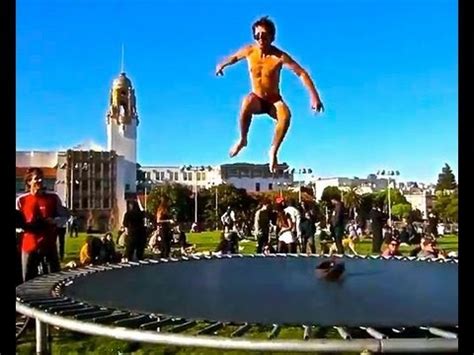 Naked Trampoline Jumping In San Francisco Rawbahs Vlog Day Youtube