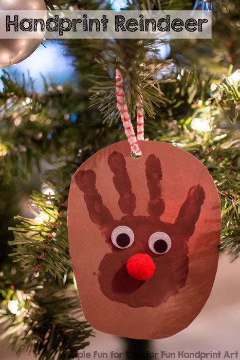 Handprint Reindeer Simple Fun For Kids