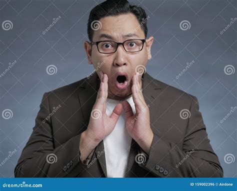 Businessman Shocked Surprised Expression Stock Photo Image Of Amazed