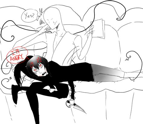 Jeff The Killer And Slender Man Quick Sketch By Mikaelbratloni On