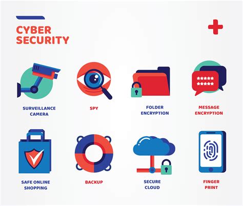 Cyber Security Icons Vector Pack 542496 Vector Art At Vecteezy