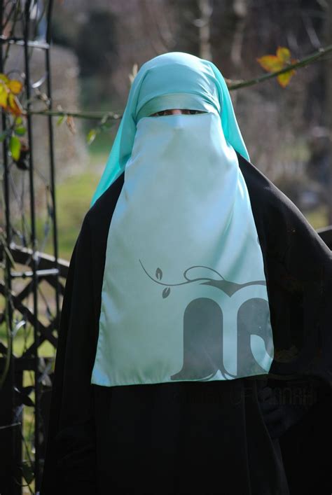 Islamische Kleidung Und Rainbow Qurane Aus Dem Orient Saudi Niqab Hellblau Niqab Light Blue