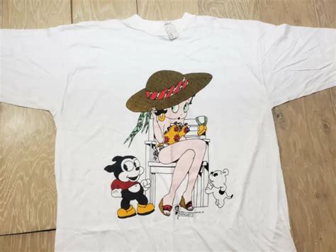 Vintage 1995 Single Stitch Betty Boop Sexy Life Guard T Shirt Big Print