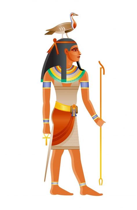 ancient egyptian god geb deity of the earth with goose on head ancient egyptian god ancient