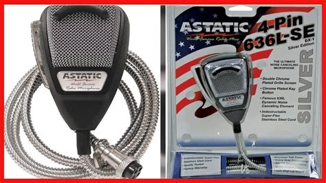 Astatic 302 10001se 636lse 4 Pin Noise Canceling Cb Microphone Youtube
