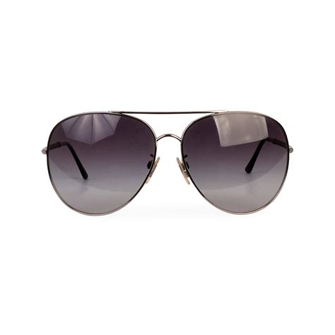 burberry aviator sunglasses b 3051 silver luxity