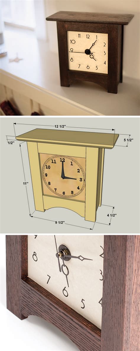 Diy Wooden Mantel Clock Woodworking