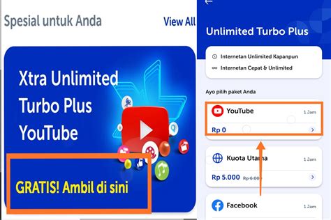 Ketiga paket diatas dapat kalian pilih sesuai kebutuhan penggunaan internet. Cara Klaim Kuota Youtube Unlimited XL Gratis Dari Aplikasi MyXL - KLIKINFO