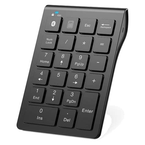 Wireless Keypad Bluetooth Number Keypad Office Keyboard 22 Keys