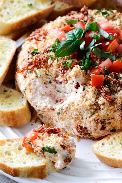 This spread is first formed into a ball which needs to be prepared hours ahead of serving place the cheese spread ingredients into a food processor and pulse until mixed. Bruschetta Cheese Ball Recipe - CUCINA DE YUNG