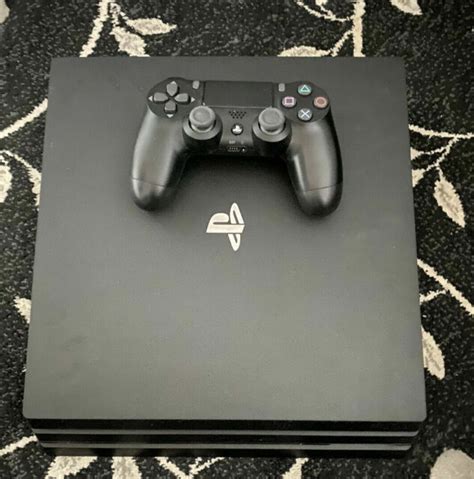 Sony Playstation 4 Pro 1tb Video Game Console Jet Black For Sale
