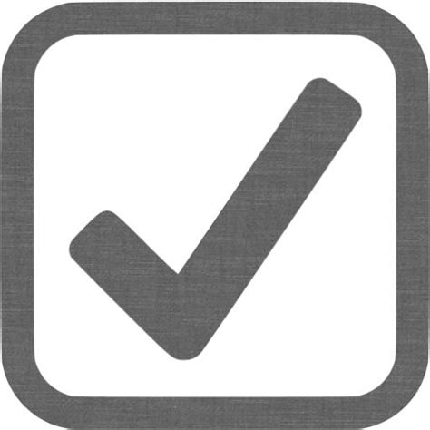 Grey Wall Checked Checkbox Icon Free Grey Wall Check Mark Icons