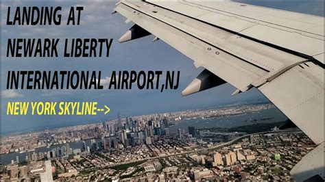 Landing At Newark Liberty International Airportewr New Jersey