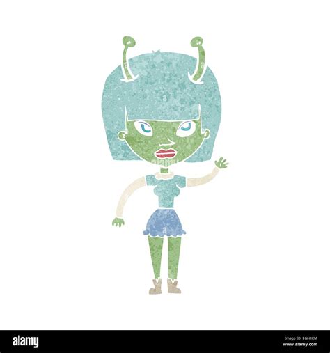 Cartoon Alien Woman Stock Vector Image And Art Alamy