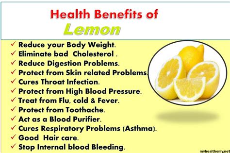 15 Impressive Health Benefits Of Lemon You Must Know My Health Only