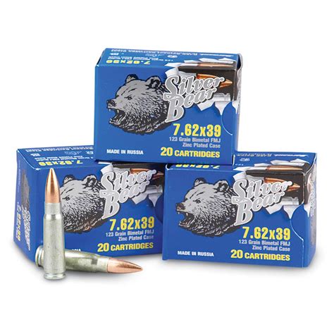 240 Rounds 762x39 123 Grain Fmj Ammo 116799 762x39mm Ammo At