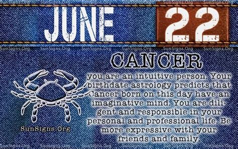 June 22 Zodiac Horoscope Birthday Personality Sunsignsorg