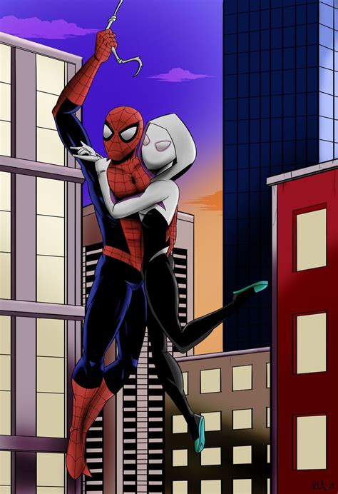 spider couple by robertamaya on deviantart in 2021 spiderman and spider gwen spiderman