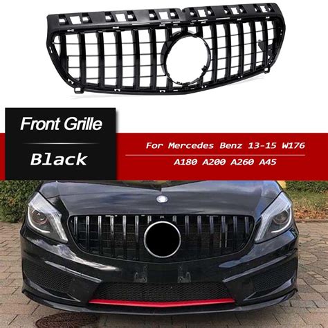 Gt R Front Grill Grille For Mercedes Benz W176 A200 A250 A45 Amg 13 15