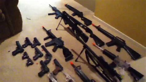 my first airsoft gun collection review youtube
