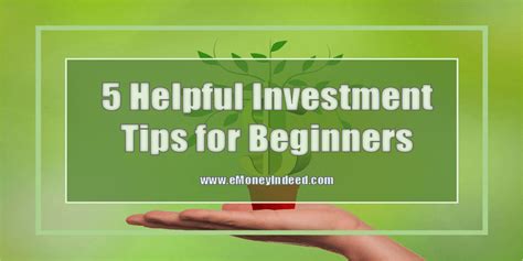5 Helpful Investment Tips For Beginners Emoneyindeed