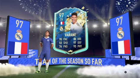 His overall rating is 97. FIFA 20 TWO LA LIGA TOTS IN ONE PACK AND 97 VARANE IN TOTS ...