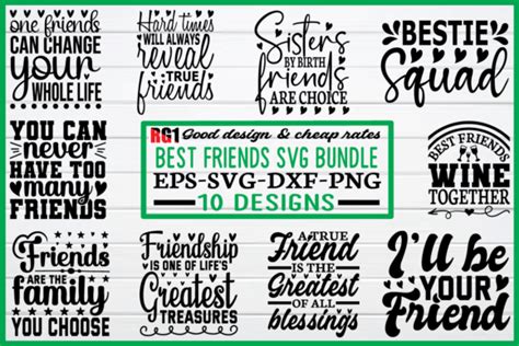 250 Besties Svg Best Friends Svg Bundle Designs And Graphics