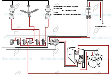 The problem i found was that wires tend to break at soldered connections. UPS Wiring - Inverter Wiring Diagram For Single Room