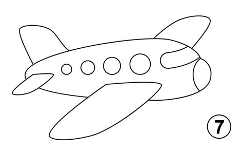How To Draw An Airplane In 7 Easy Steps For Kids Verbnow