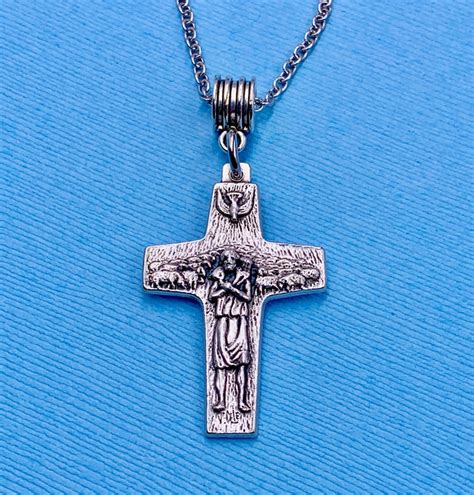 Pope Francis Pectoral Cross Necklace Pope Francis Usa Visit Etsy