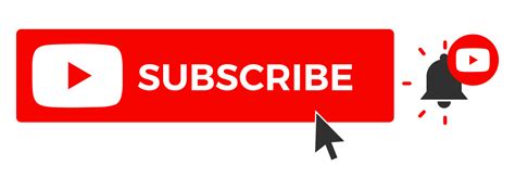 Youtube Subscribe Button Vector Banner Png Image Text Effect Psd For