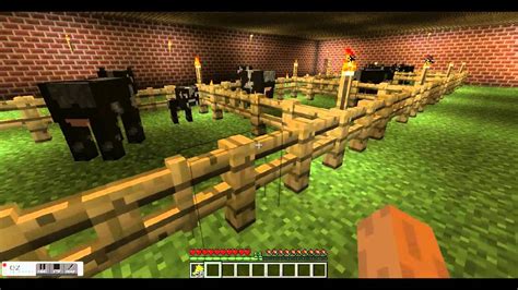 A Tour Of A Cow Barnfarm And How To Breed Cows Minecraft Youtube