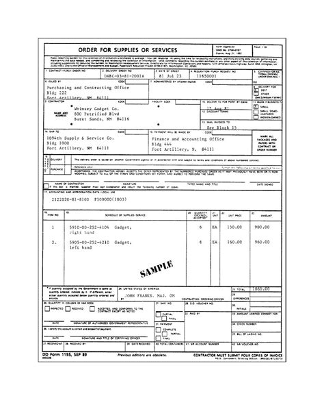 Figure 3 11 Sample Of A Completed Dd Form 1155 Basic Supply Procedures