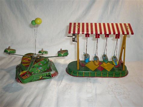 Swingboat Jw Nuremberg Tin Toy Germany And Carousel From An Catawiki