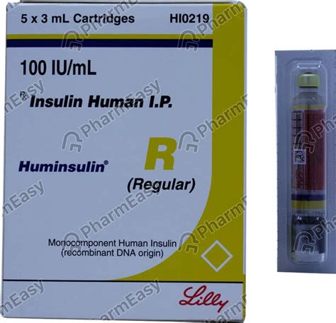 Huminsulin R 100 Iuml Solution For Injection 3 Uses Side Effects