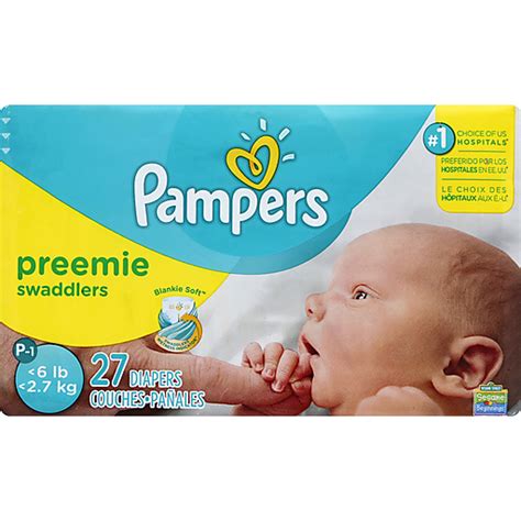 Pampers Swaddlers Preemie Diapers Size P 1 27 Count Shop Hames Corporation
