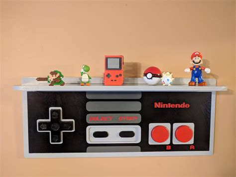 Nintendo Nes Controller Inspired Display Shelf 24 Wide 4 Deep