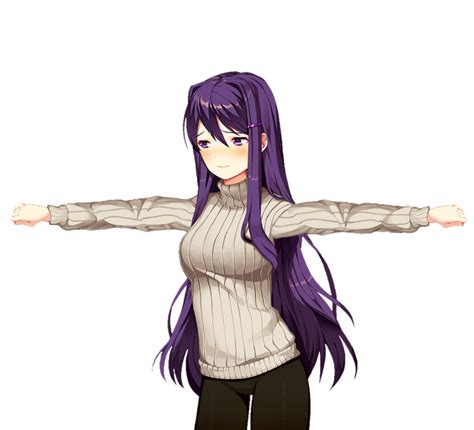With key female characters sayori, yuri, and natsuki, but ultimately have little effect on the outcome of the game.4 the characters' interactions with the protagonist are primarily influenced by a minigame. yuri ddlc ddlcyuri tpose freetoedit...