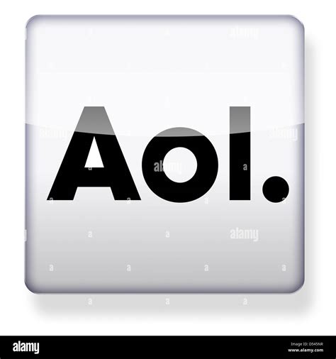 Aol Logo As An App Icon Clipping Path Included Stock Photo Alamy